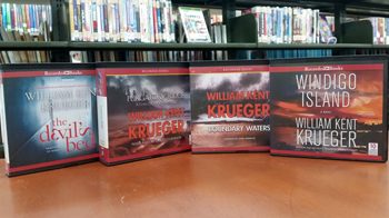 Author Krueger Sends Gift of Four Audio Books for the Library