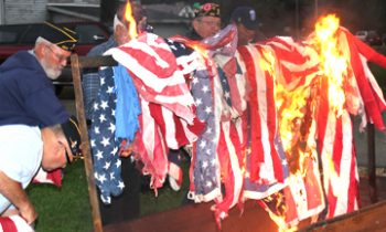 Formal Flag Disposal Ceremony Held in Dundee