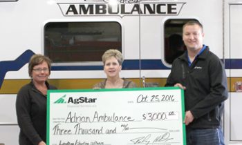 Adrian Ambulance Service Awarded Grant