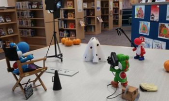 TRICK OR TREAT AT THE LIBRARY