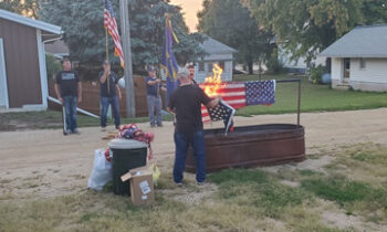 Post 32 hosts Flag Disposal Ceremony